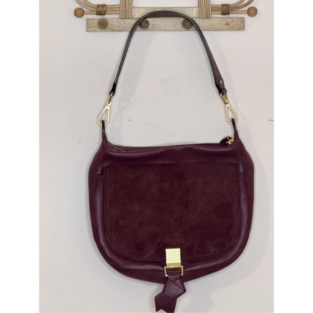 Vera Bradley Plum Leather Shoulder Bag